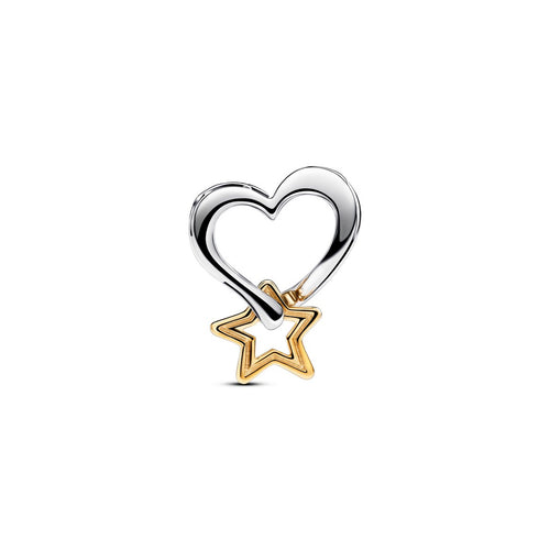 Charm Donna Pandora Openwork Cuore e Stella "My Lucky Star" - 763513C00 - Gioielleria De Patto