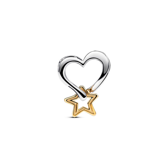 Charm Donna Pandora Openwork Cuore e Stella "My Lucky Star" - 763513C00 - Gioielleria De Patto