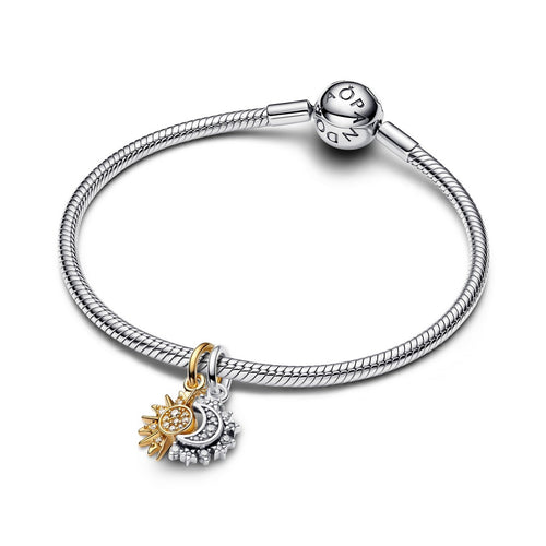 Charm Donna Pandora Pendente Sole e Luna Divisibile - 763585C01 - Gioielleria De Patto