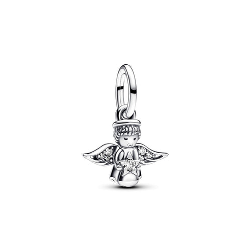 Charm Donna Pandora Pendente Angelo e Stella - 793598C01 - Gioielleria De Patto