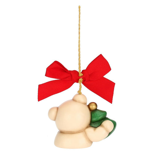 Thun Addobbo natalizio Teddy con albero di Natale in ceramica, piccolo - S3416A82 - Gioielleria De Patto