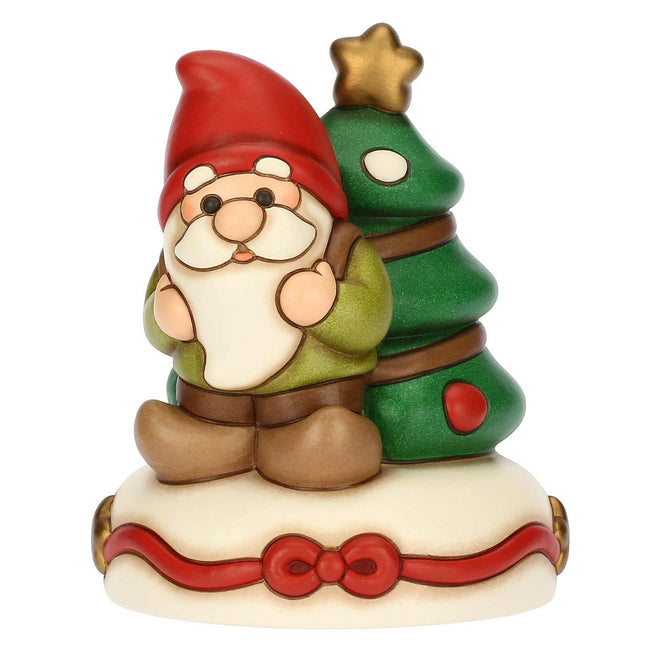 Thun Carillon gnomo Oliver e albero di Natale in ceramica, medio - S3419H90 - Gioielleria De Patto