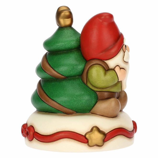 Thun Carillon gnomo Oliver e albero di Natale in ceramica, medio - S3419H90 - Gioielleria De Patto