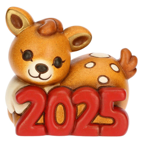 Thun Cerbiatto Amy Buon Anno 2025 in ceramica - F3402A82 - Gioielleria De Patto