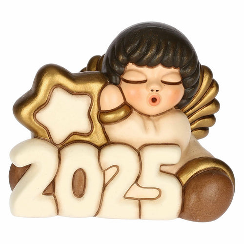 Thun Angelo Buon Anno 2025 con stella in ceramica - E2252A82 - Gioielleria De Patto