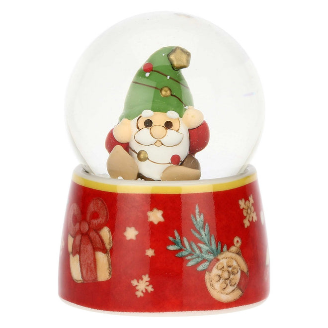 Thun Boule de neige con gnomo Oliver in vetro e ceramica, piccola - S3426P00 - Gioielleria De Patto