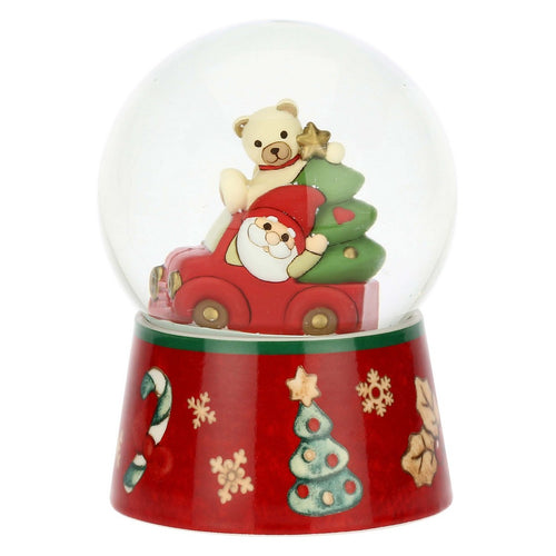 Thun Boule de neige gnomo Oliver e Teddy in vetro e ceramica, grande - S3428P00 - Gioielleria De Patto