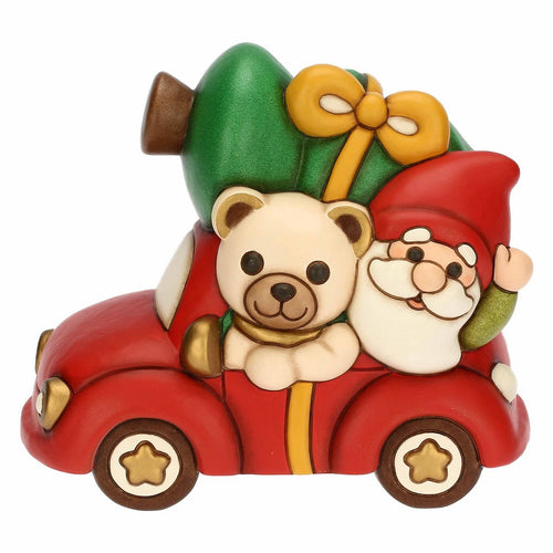 Thun Teddy e gnomo Oliver con macchina in ceramica - F3419A82 - Gioielleria De Patto