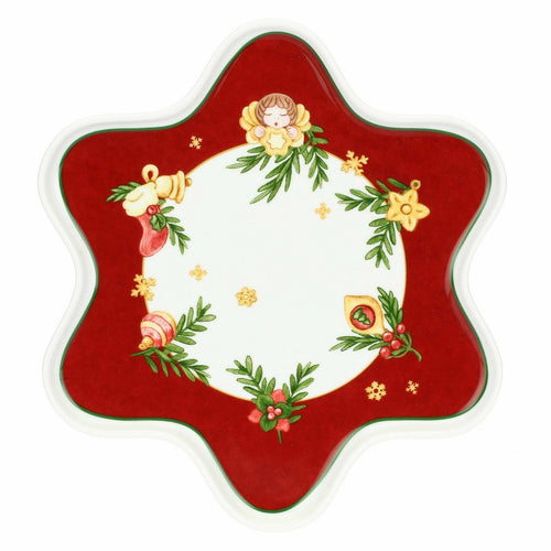 Thun Piatto a forma di stella in porcellana Sorprese di Natale - P5088P00 - Gioielleria De Patto