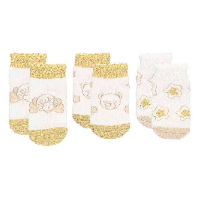 Thun Set 3 paia di calzini angelo, stelle, Teddy - K3843A91 - Gioielleria De Patto