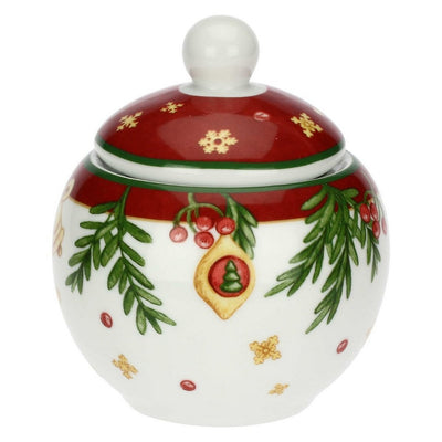 Thun Set 2 tazzine espresso e zuccheriera in porcellana Sorprese di Natale - P5077A91