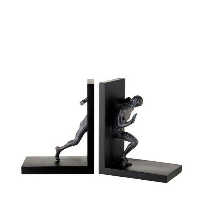 L'Oca Nera Fermalibri scultura uomo - set 2 pz - 1L144