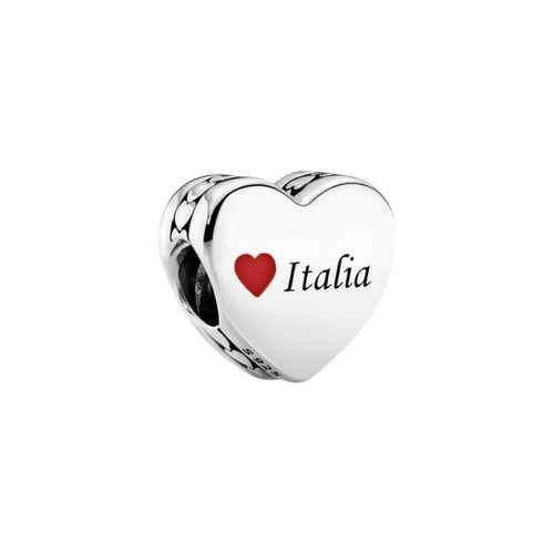 Charm Donna Pandora Italia nel Cuore da incidere - 792015_E026 - Gioielleria De Patto