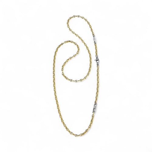 Collana Zancan In Oro Bianco e Giallo 50cm