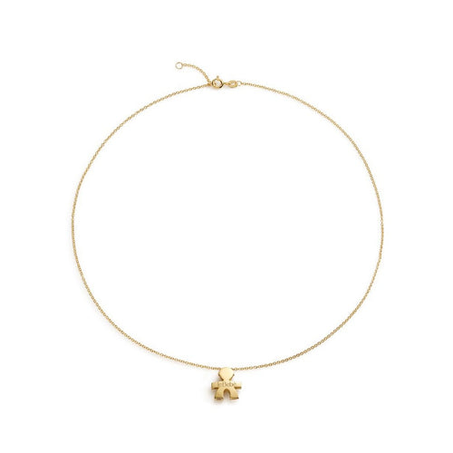 Ciondolo Donna Lebebè I Tesorini Big con sagoma bimbo e catena in oro giallo - LBB900