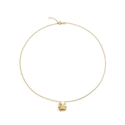 Ciondolo Donna Lebebè I Tesorini Big con sagoma bimba e catena in oro giallo - LBB901