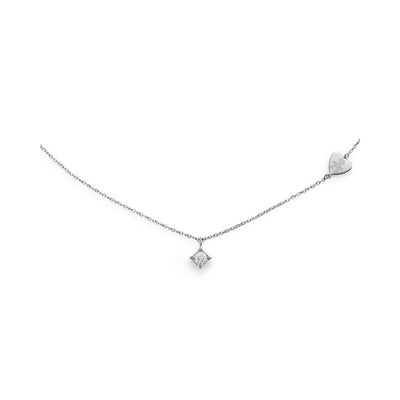Collana Donna Lebebè Per Sempre oro bianco e diamanti 0,15ct - LBB262