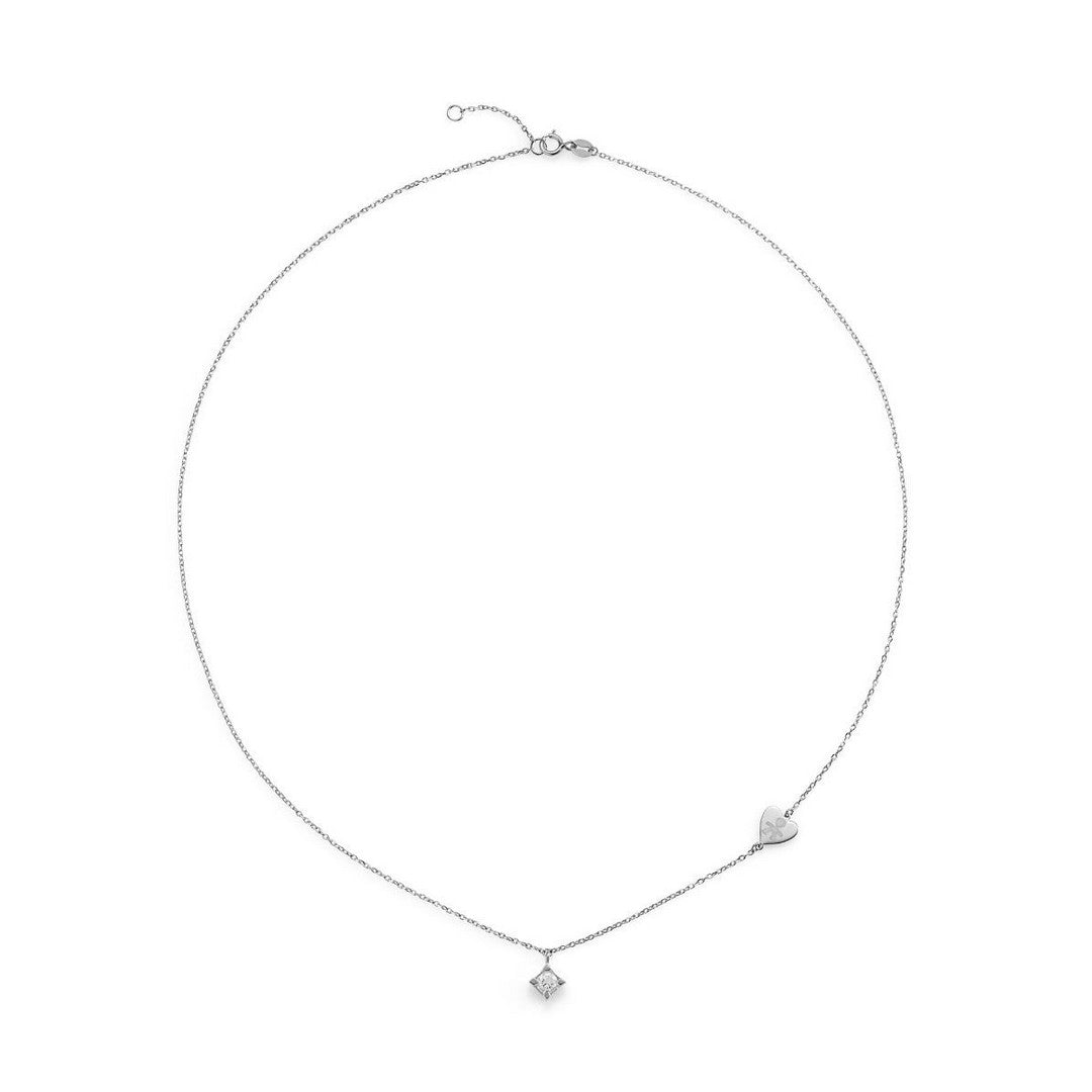 Collana Donna Lebebè Per Sempre oro bianco e diamanti 0,15ct - LBB262