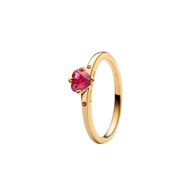 Anello Donna Pandora Solitario Cuore Rosso - 166574C01