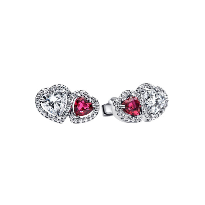 Orecchini Donna Pandora Doppi Cuori - 293633C01