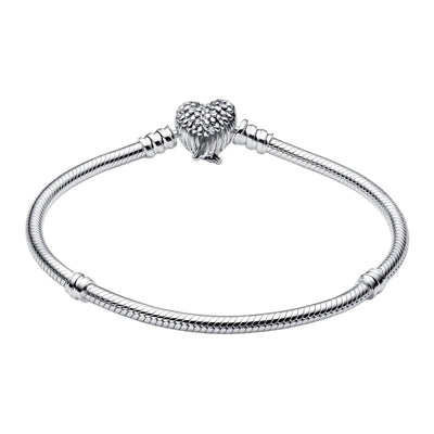 Bracciale Donna Pandora con Chiusura a Cuore e Ali d'Angelo - 593680C01