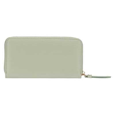 Thun Portafoglio con chiusura zip in ecopelle, verde - T10279339P00