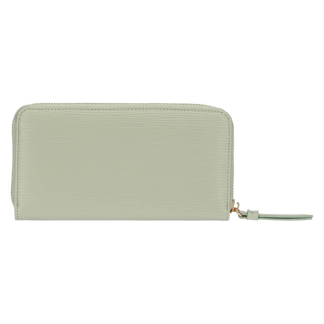 Thun Portafoglio con chiusura zip in ecopelle, verde - T10279339P00