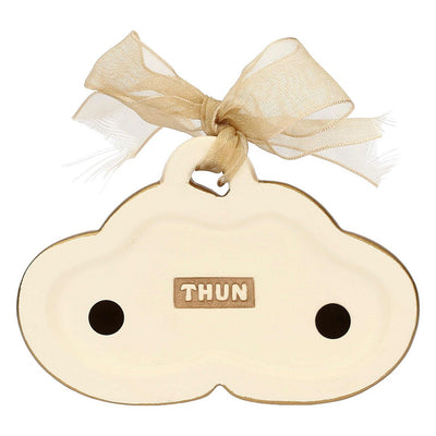Thun Mini formella in ceramica coppia di cuori - T10073594A80B