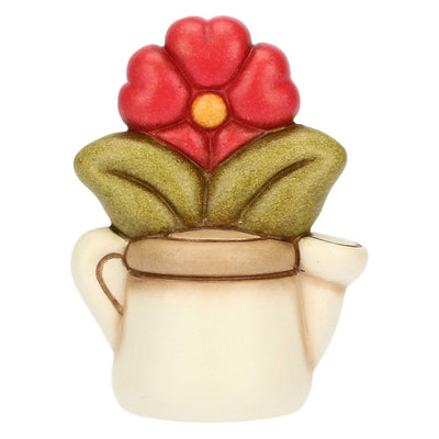 Thun Mini annaffiatoio in ceramica con primula - T10042338H90B