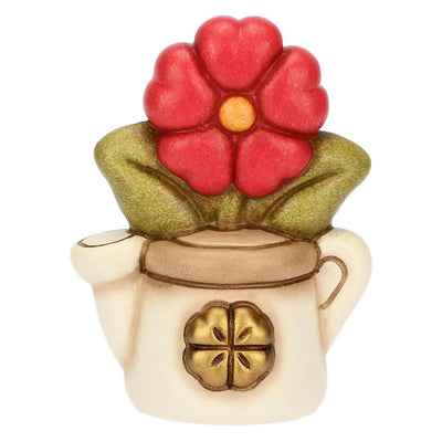 Thun Mini annaffiatoio in ceramica con primula - T10042338H90B