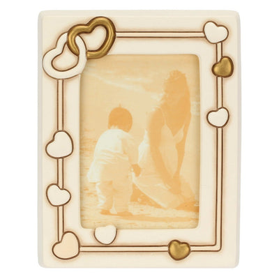 Thun Portafoto in ceramica con cuori, medio - T10078228H90
