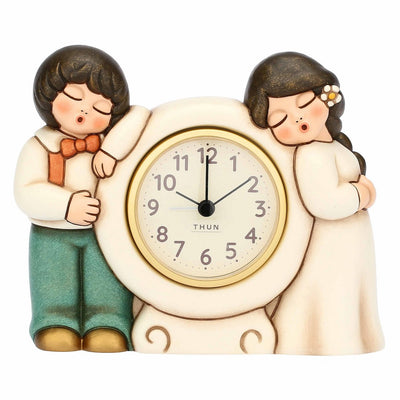 Thun Orologio da tavolo con sposini in ceramica - T10075224H90
