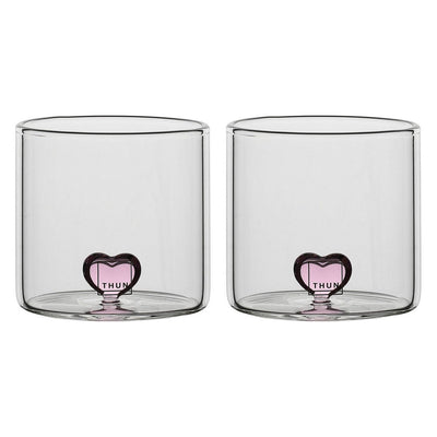 Thun Set 2 bicchierini in vetro con cuore - T10298116P00B