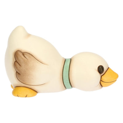 Thun Oca Julie in ceramica con fiocco azzurro sdraiata - T10081274H90