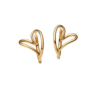 Orecchini  Donna Pandora Cuore Linea Sinuosa - 263807C00