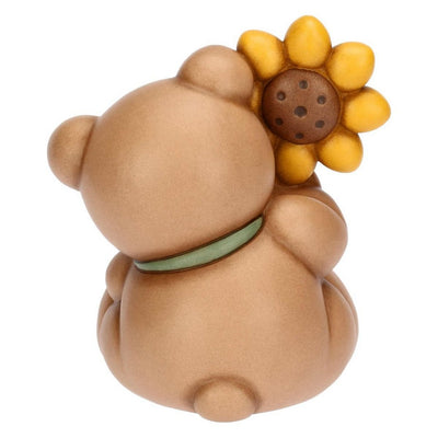 Thun Teddy con girasole in ceramica, grande - T10026276H90