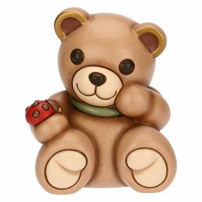Thun Teddy con coccinella in ceramica, medio - T10028274H90