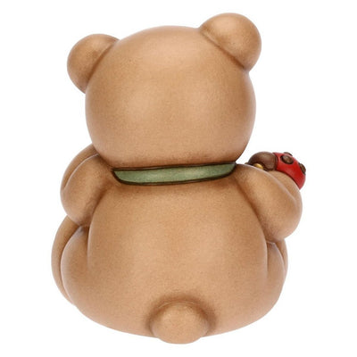 Thun Teddy con coccinella in ceramica, medio - T10028274H90