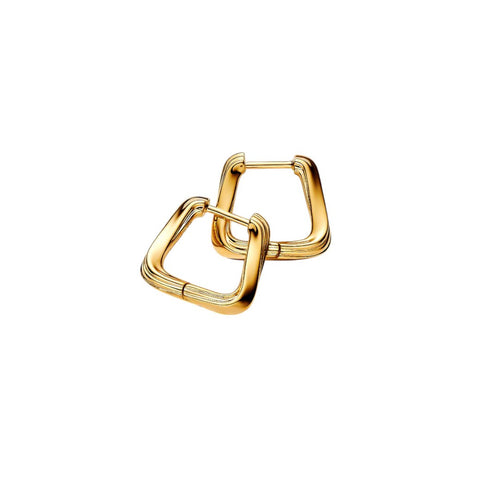 Orecchini Donna Pandora Cerchi Squadrati Linea Avvolgente - 263875C00