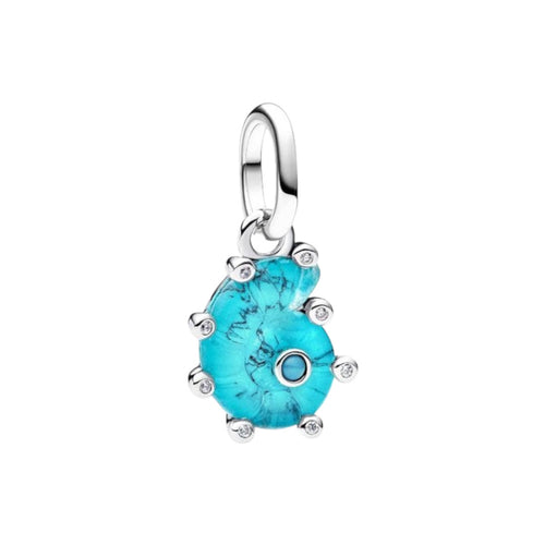 Pendente Donna Pandora Conchiglia Vetro di Murano Turchese - 793900C01