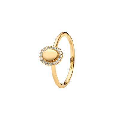 Anello Donna Pandora Ovale e Pavè da incidere - 163800C01