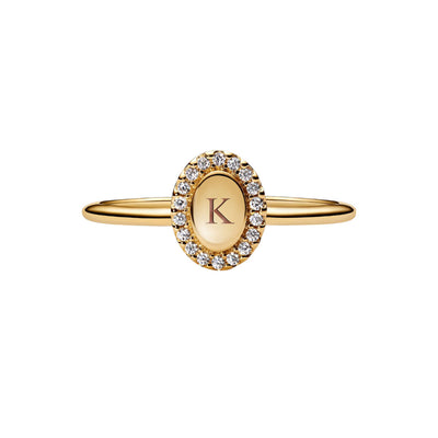 Anello Donna Pandora Ovale e Pavè da incidere - 163800C01