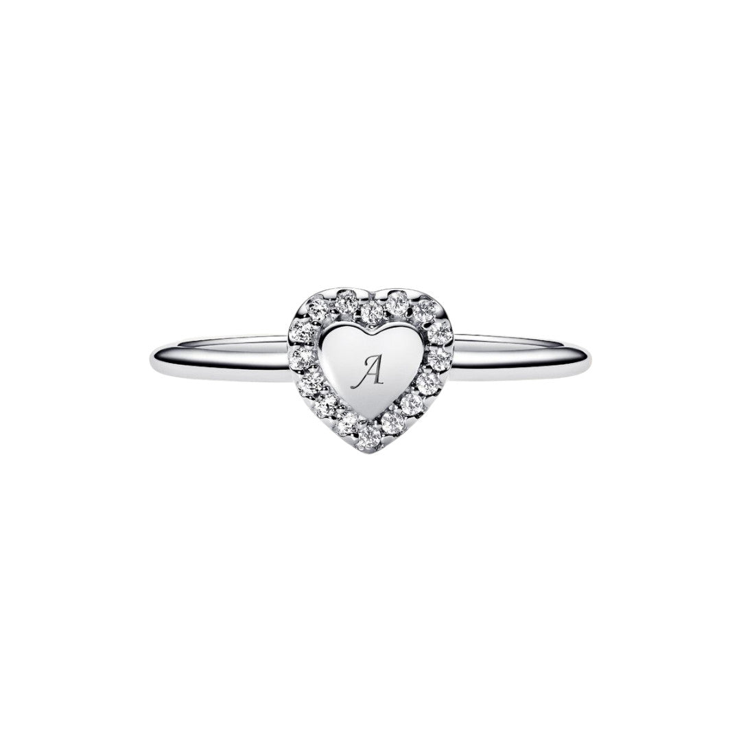 Anello Donna Pandora Cuore e Pavè da incidere - 193801C01