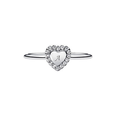 Anello Donna Pandora Cuore e Pavè da incidere - 193801C01