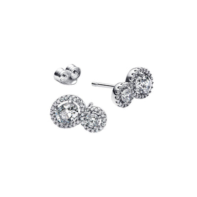 Orecchini Donna Pandora Doppia Pietra Luminosa - 293774C01