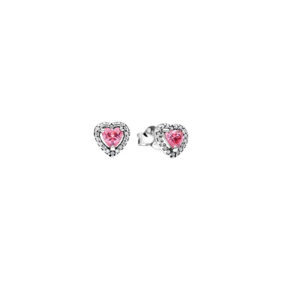 Orecchini Donna Pandora Cuori in Rilievo Rosa - 298427C02