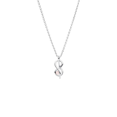 Collana Donna Pandora Legame Infinito con Perla Rosa Artificiale - 393762C01
