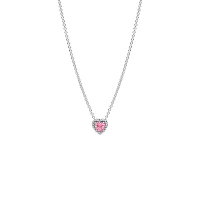 Collana Donna Pandora Cuore in Rilievo Rosa - 398425C02
