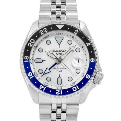 Seiko Orologio Uomo Sports White Dial Automatico GMT  -  SSK033K1