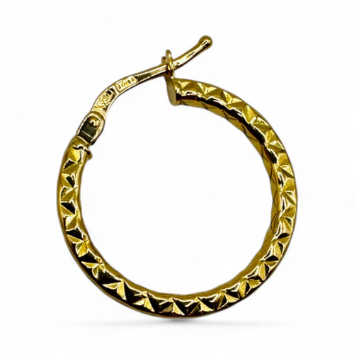 Orecchini Cerchio in Oro Giallo - OR43